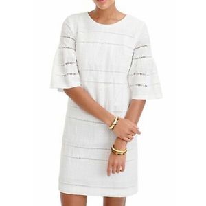 JCREW belle sleeve eyelet dress